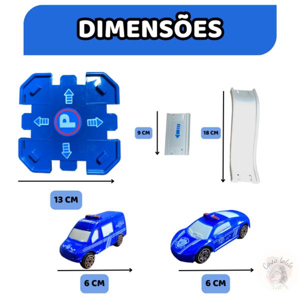 Imagem de Brinquedo 40pçs Estacionamento Policial  Super Pista Infantil