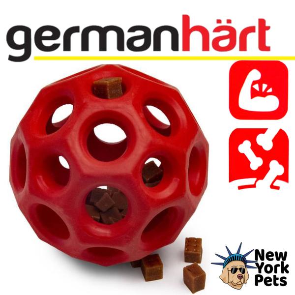 Imagem de Brinquedo Airball Snax Germanhart Bola Recheavel Dispense de Ração e Petiscos Para Cães