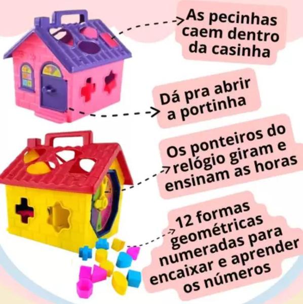 Imagem de Brinquedo Amor De Casinha Didática Com 12 Formas Geométricas