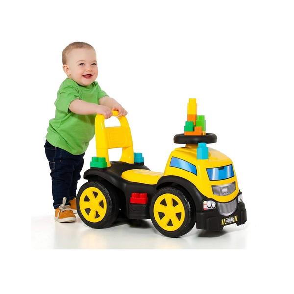 Imagem de Brinquedo Andador Baby Land Blocks Truck In Ride On 8014 Cardoso Toys