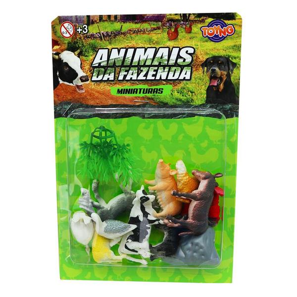 Imagem de Brinquedo Animais Da Fazenda Miniaturas Coleção Infantil Toyng