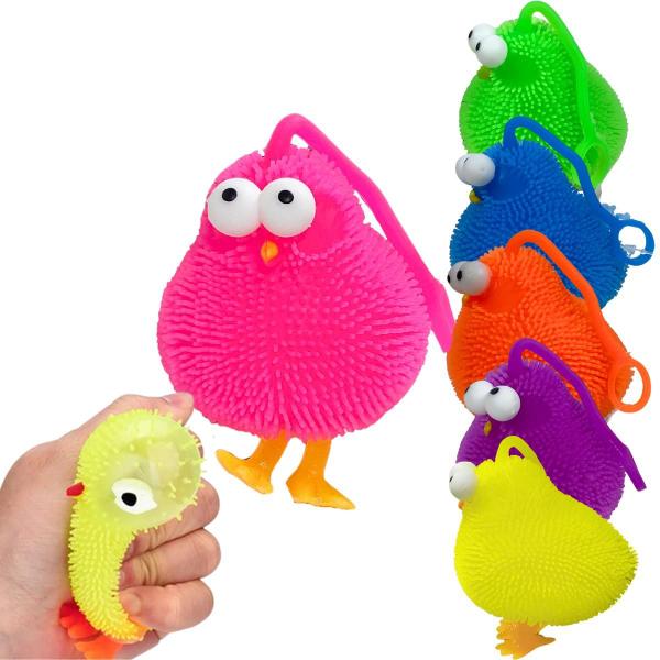 Imagem de Brinquedo Anti Stress De Apertar Galinha Com Led Squish Fidget Toys