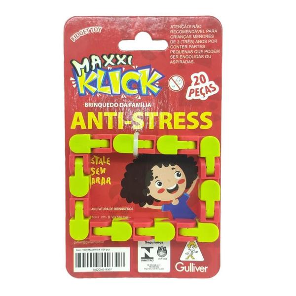 Imagem de Brinquedo anti-stress FidgetToys Maxxi Klick 20 Pcs Gulliver