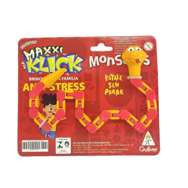 Imagem de Brinquedo anti-stress FidgetToys Maxxi Klick Monstros