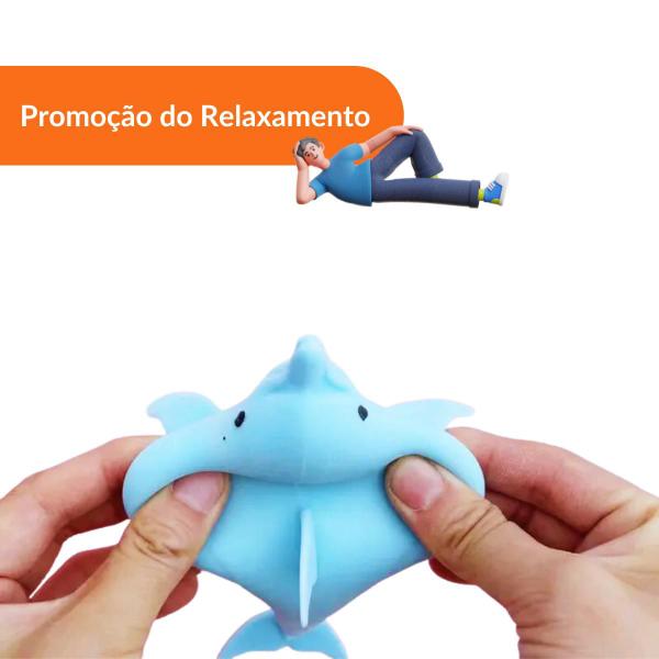 Imagem de Brinquedo Anti Stress Golfinho de Apertar Relaxante ArtBrink