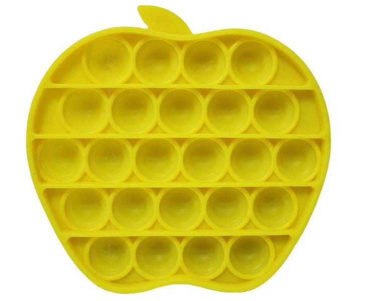 Imagem de Brinquedo Anti-Stress Pop It Fidget Sensorial Maçã Amarelo