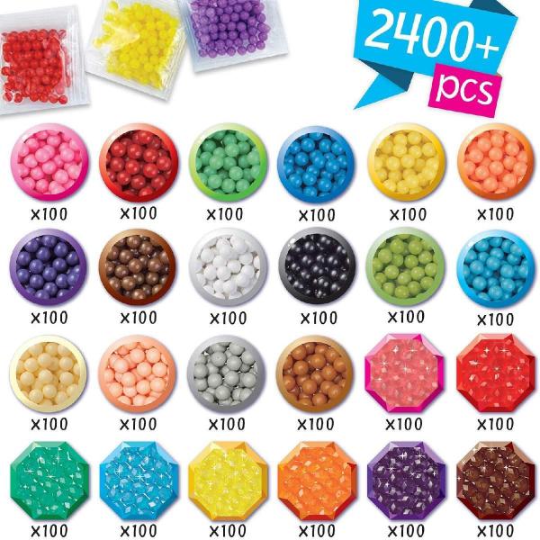 Imagem de Brinquedo Aquabeads Mega Beads Set 2400 Beads 24 Cores 31502