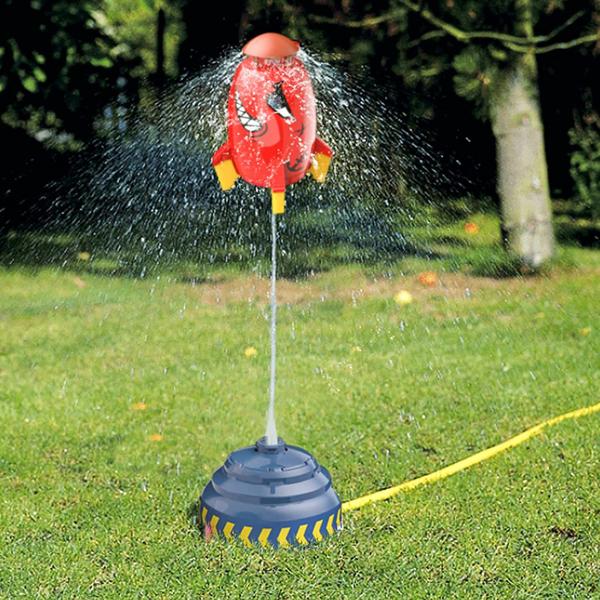 Imagem de Brinquedo aquático ao ar livre Sprinkler Rocket para crianças FUXHBFB