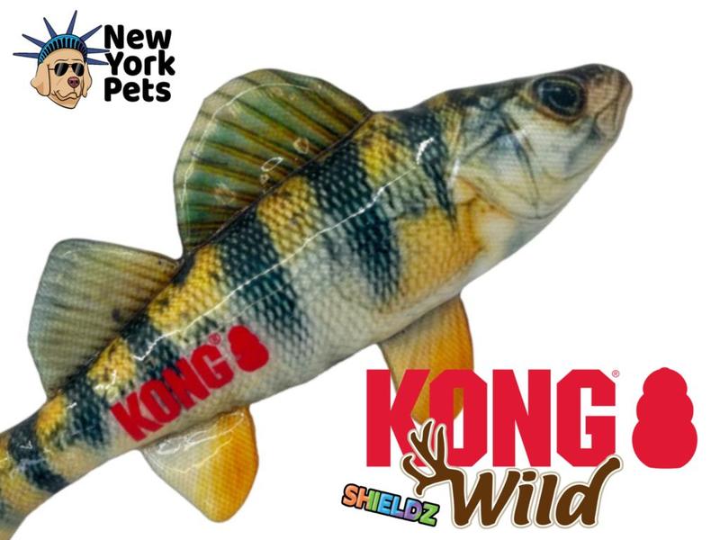 Imagem de Brinquedo Aquático Kong Wild Shieldz Peixe Poleiro para Cães Médio