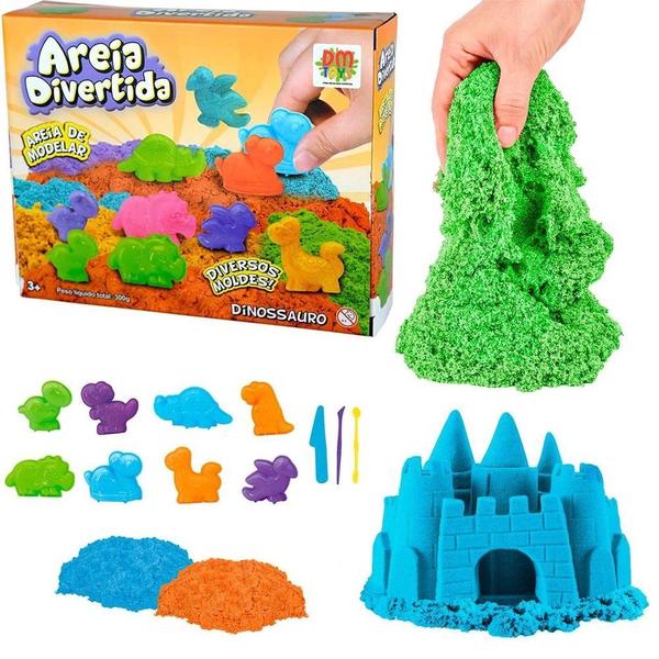 Imagem de Brinquedo Areia Divertida Sensorial Dinossauro