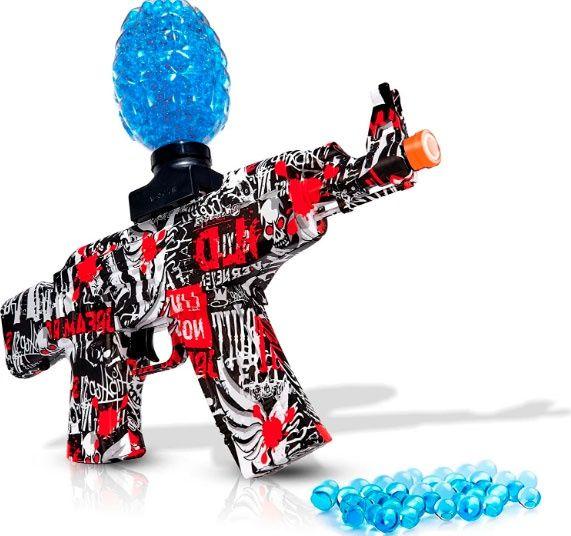 Brinquedo Arminha Automática com Lançamento de Bolinhas de Gel e Óculos - King Imagem de Brinquedo Arminha Automática com Lançamento de Bolinhas de Gel e Óculos