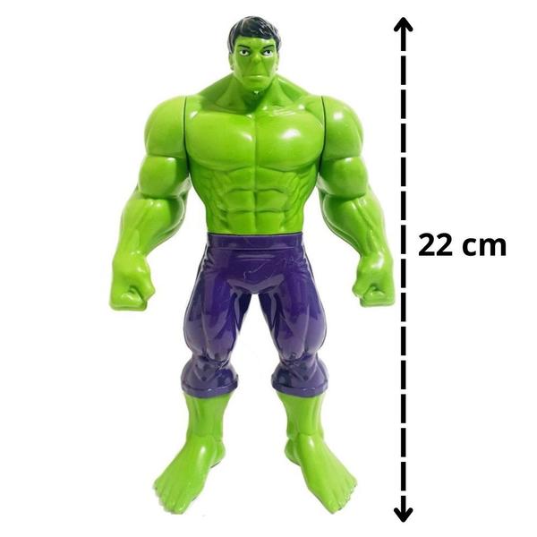 Imagem de Brinquedo Articulado Incrível Hulk 22CM Infantil Marvel Vingadores