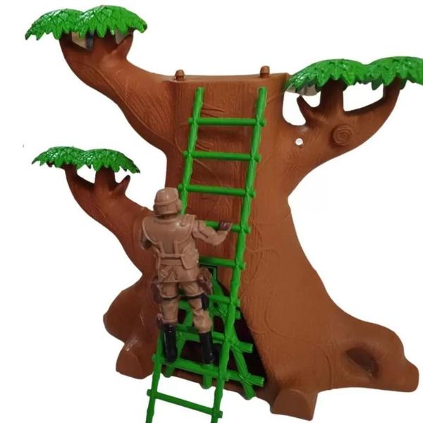 Imagem de Brinquedo Árvore Misteriosa Com T-Rex Soldado E Fóssel De Dinossauro Playset Dino Hunters