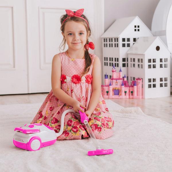 Brinquedo Aspirador De Pó Infantil Aspira De Verdade Mania De Casa Meninas Dm Toys Imagem de Brinquedo Aspirador De Pó Infantil Aspira De Verdade Mania De Casa Meninas Dm Toys