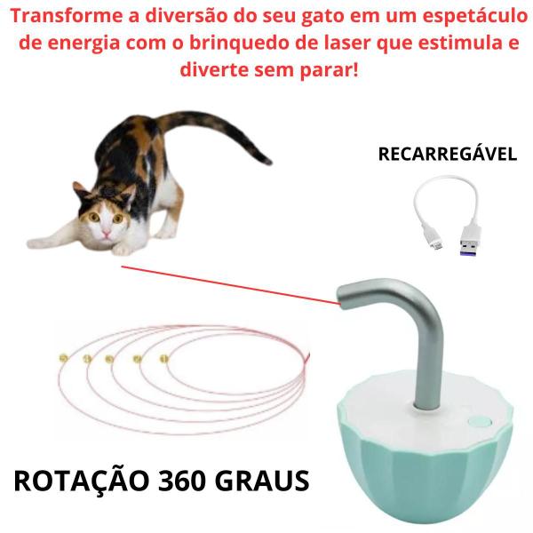 Imagem de Brinquedo Automático Laser Pet Gato  Anti Estresse