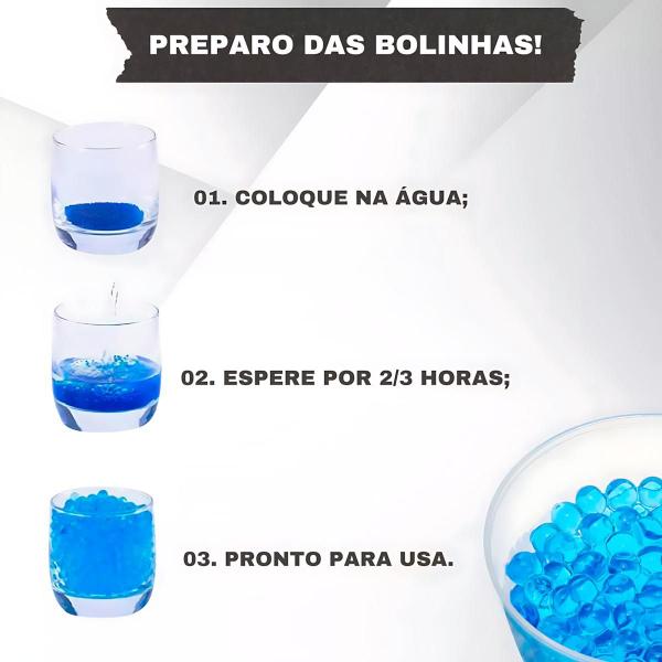 Imagem de Brinquedo Automático MP5 Lançador de Bolinha Gel