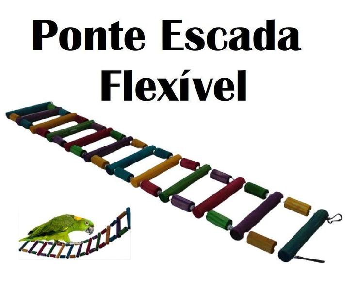 Imagem de Brinquedo Aves Escada Flexível toca casinha ponte papagaio