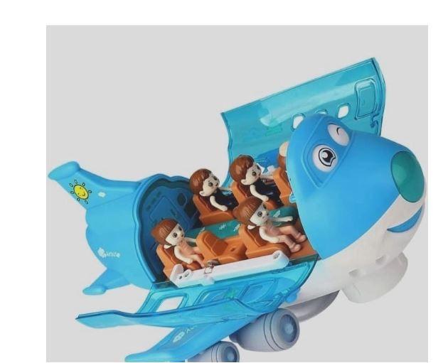 Brinquedo Avião Azul Musical Infantil Com Luzes Gira Bate Volta - Toys Imagem de Brinquedo Avião Azul Musical Infantil Com Luzes Gira Bate Volta