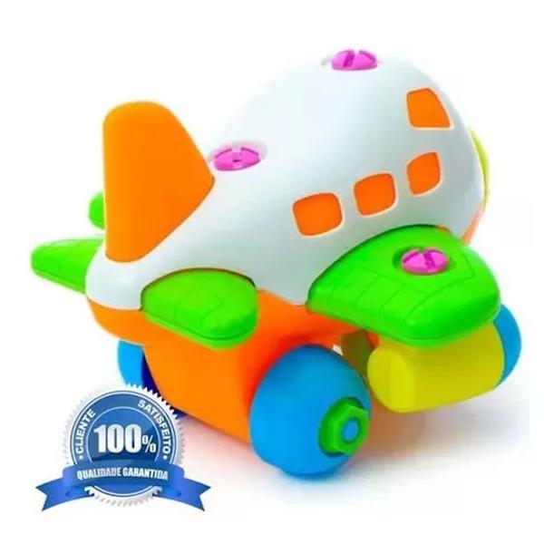 Imagem de Brinquedo Avião de Montar e Desmontar com Chave Infantil