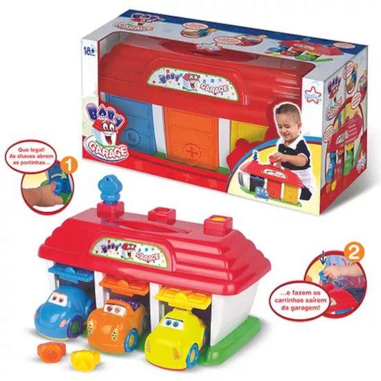 Imagem de Brinquedo Baby Car e Garagem 7 Carrinhos Big Star Para Meninos