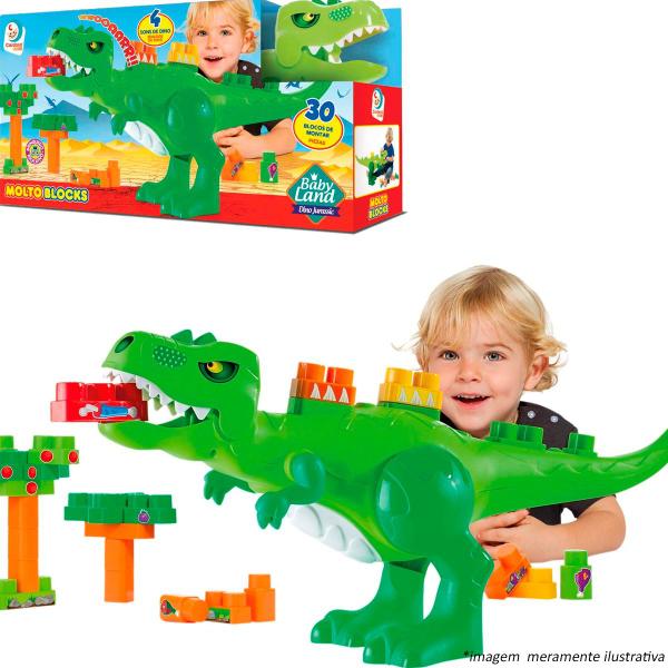 Imagem de Brinquedo Baby Land Dino Jurássico 30 Peças