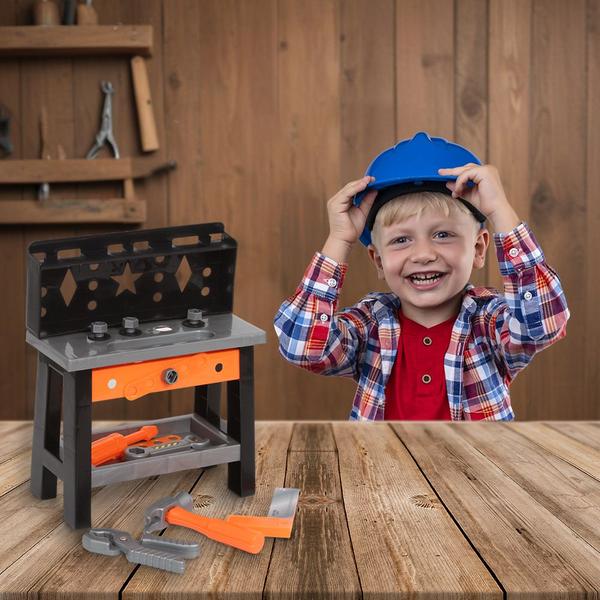 Imagem de Brinquedo Bancadinha de Ferramentas Infantil Completa 18 Pçs