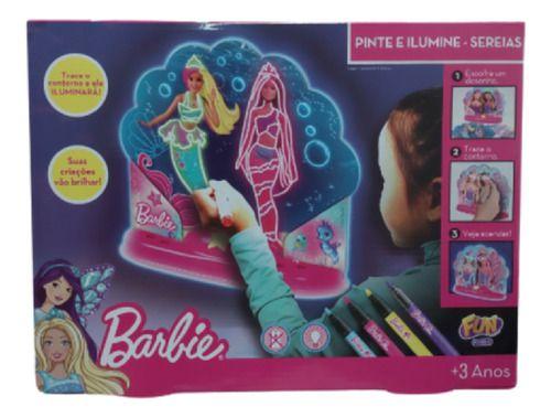 Imagem de Brinquedo Barbie Pinte Ilumine - Sereias - Fun F0123-5