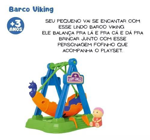 Brinquedo Barco Happy Families Parque de Diversão Com Boneco - Samba Toys Imagem de Brinquedo Barco Happy Families Parque de Diversão Com Boneco