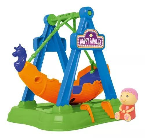 Brinquedo Barco Happy Families Parque de Diversão Com Boneco - Samba Toys Imagem de Brinquedo Barco Happy Families Parque de Diversão Com Boneco