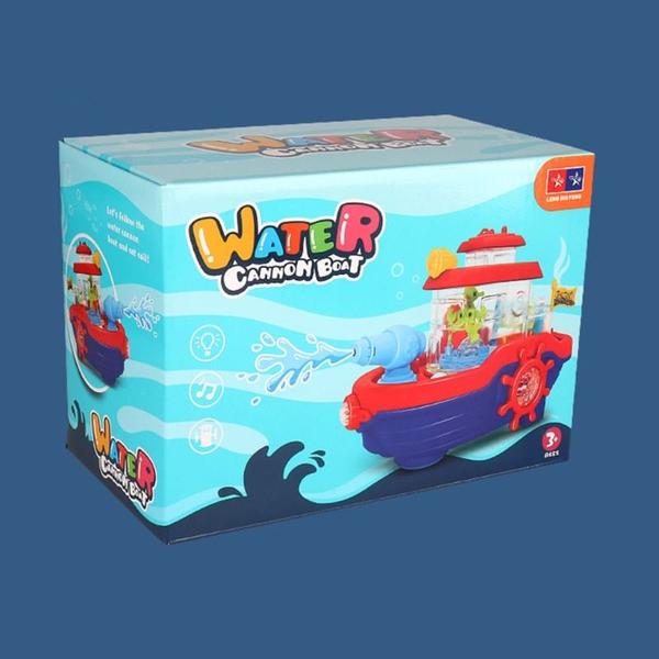 Brinquedo Barco Interativo Lança Água Bate e Volta Som E Luz - Toy King Imagem de Brinquedo Barco Interativo Lança Água Bate e Volta Som E Luz