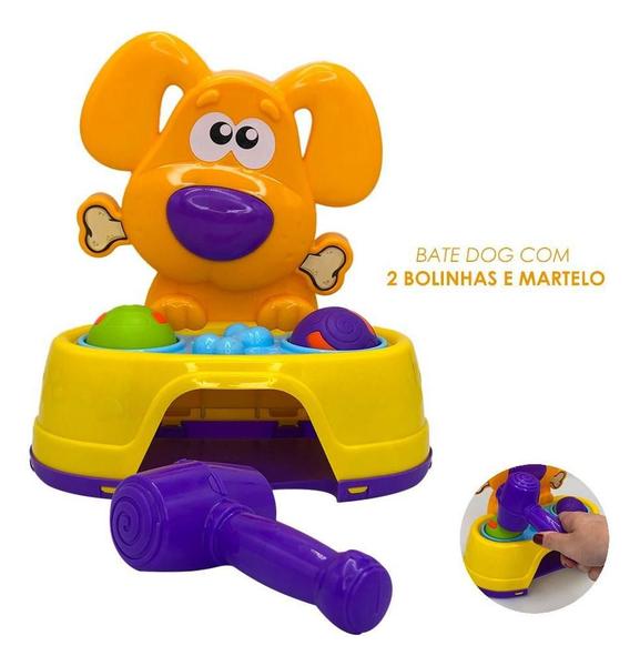 Imagem de Brinquedo Bate Dog Com 2 Bolinhas E Martelo Educativo