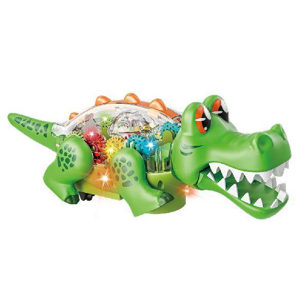 Imagem de Brinquedo Bate e Volta Crocodilo PARK Verde DM TOYS DMT6508