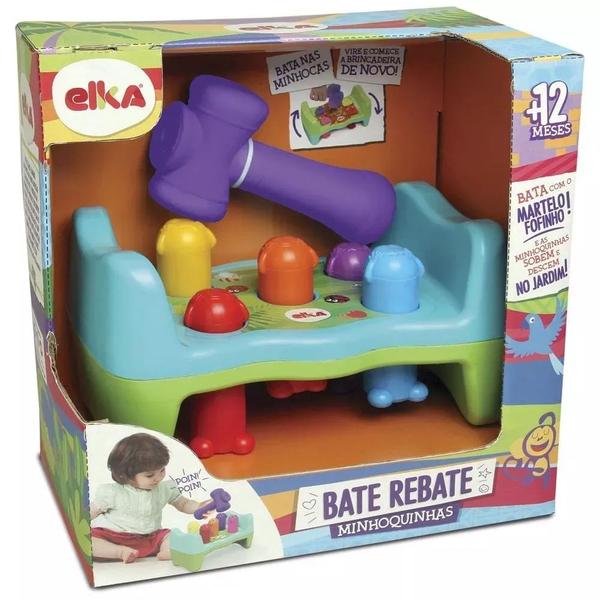 Imagem de Brinquedo Bate Rebate Minhoquinhas Elka