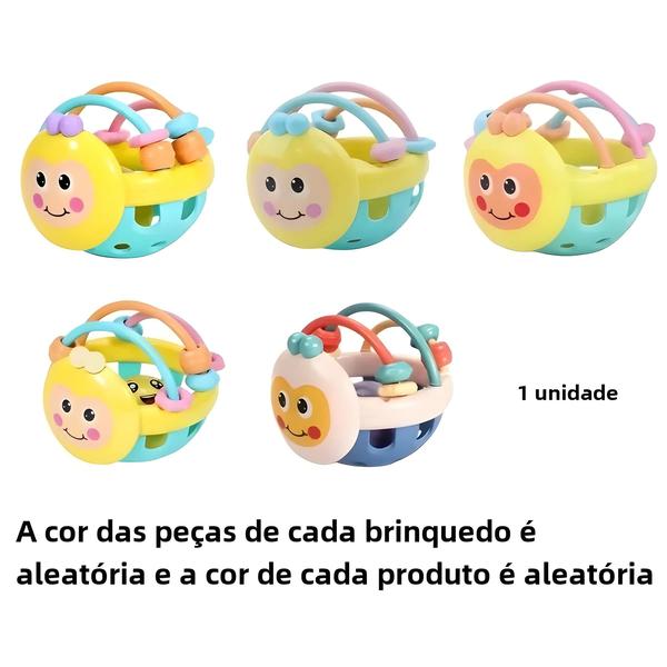 Imagem de Brinquedo Bebê 10cm - Chocalho Bendy Walker para Desenvolvimento Inteligente (0-12 Meses)