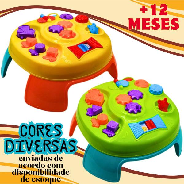 Imagem de Brinquedo Bebe Educativo Mesa + castelo Menino Menina Encaixe Didático