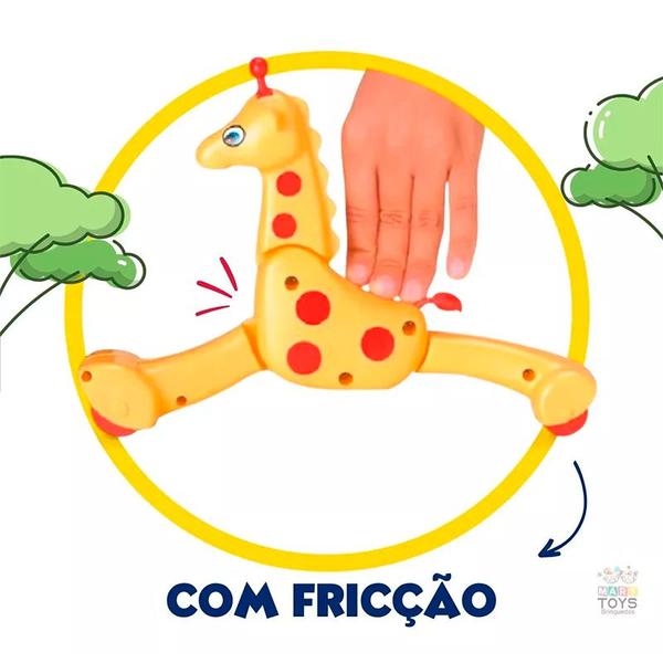 Imagem de Brinquedo Bebê Gina Girafa Com Fricção Infantil Elka