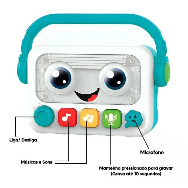 Imagem de Brinquedo Bebê Musical Gravador De Voz Baby Com Músicas Som