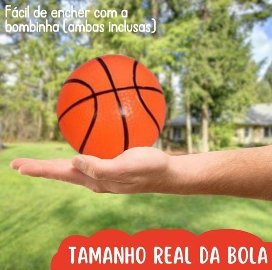 Imagem de Brinquedo Big - Basketball Portatil Kit Basquete Infantil C/ Tabela Cesta Bola e Bomba de Ar