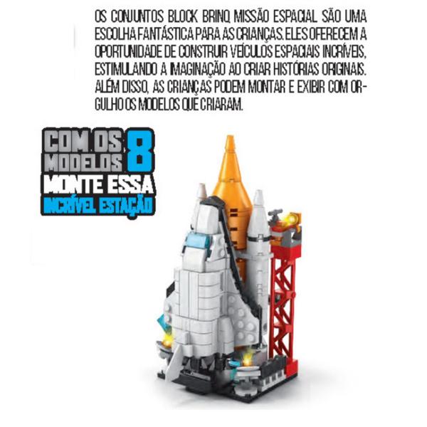 Imagem de Brinquedo Bloco De Montar Missão Espacial Educativo Infantil