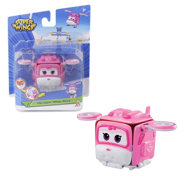 Imagem de Brinquedo Bloco Transformável Super Wings Dizzy Mira Rosa para Crianças a Partir de 3 Anos Multikids - BR1897