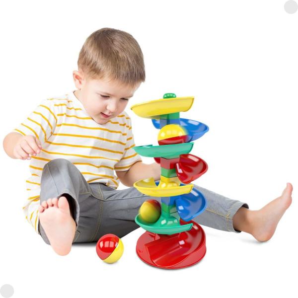 Imagem de Brinquedo Blocolândia Rola Bola 35cm Educativo 18PÇ 2505 - Dismat