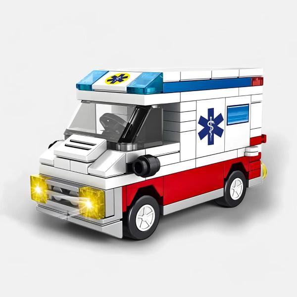 Imagem de Brinquedo Blocos de Construção Carro Ambulância