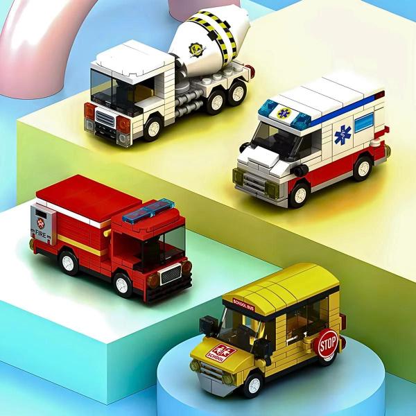 Brinquedo Blocos de Construção Carro Bombeiro - Top Kids Imagem de Brinquedo Blocos de Construção Carro Bombeiro