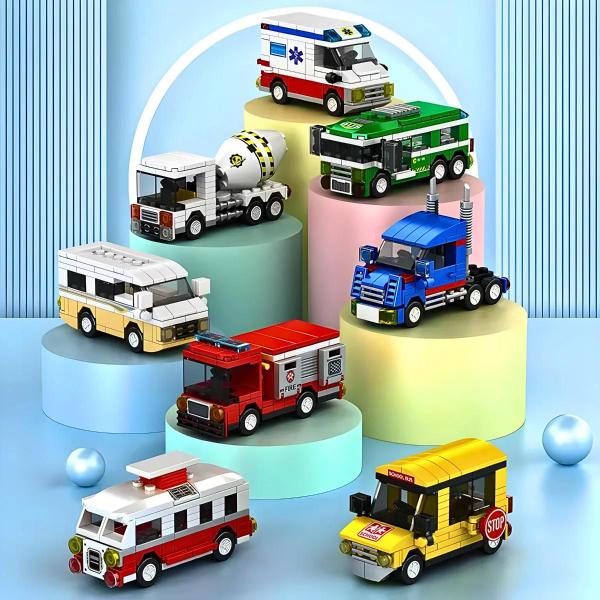 Brinquedo Blocos de Construção Carro Bombeiro - Top Kids Imagem de Brinquedo Blocos de Construção Carro Bombeiro