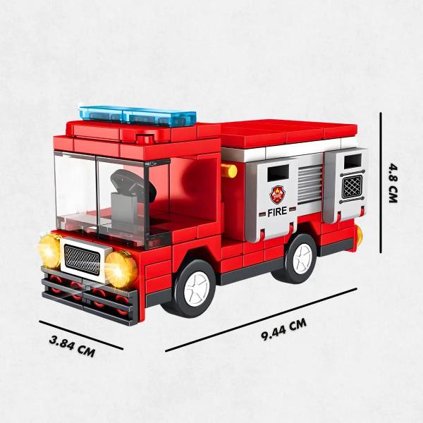 Brinquedo Blocos de Construção Carro Bombeiro - Top Kids Imagem de Brinquedo Blocos de Construção Carro Bombeiro