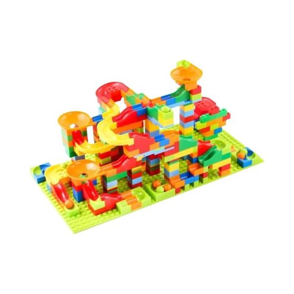 Imagem de Brinquedo Blocos de Construção DIY para Crianças - Labirinto de Mármore com Corrida - Interação Pai-Filho