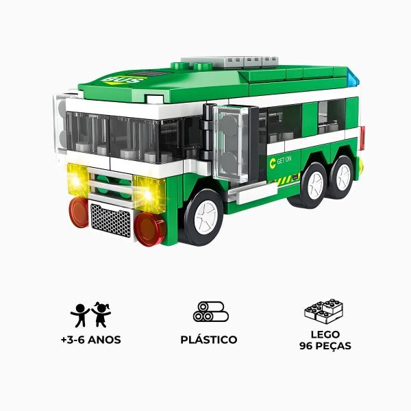 Brinquedo Blocos de Construção Ônibus - Top Kids Imagem de Brinquedo Blocos de Construção Ônibus