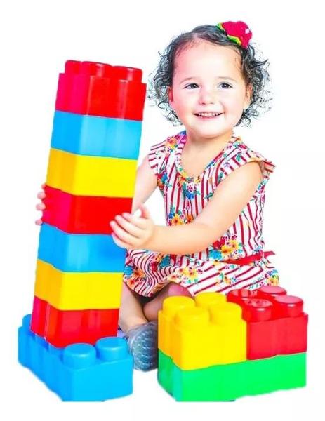 Imagem de Brinquedo Blocos De Montar 20 Peças Sacolão Big Block Big Star Idade +18 Meses