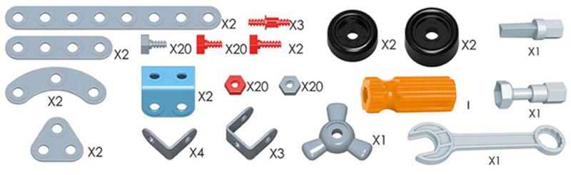 Imagem de Brinquedo blocos de montar infantil diy models avião e robô