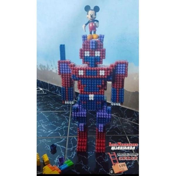 Imagem de Brinquedo Blocos de Montar Jogo 1000 Peças Monte Fácil Encaixe Didatico Educativos Infanti - luctoys